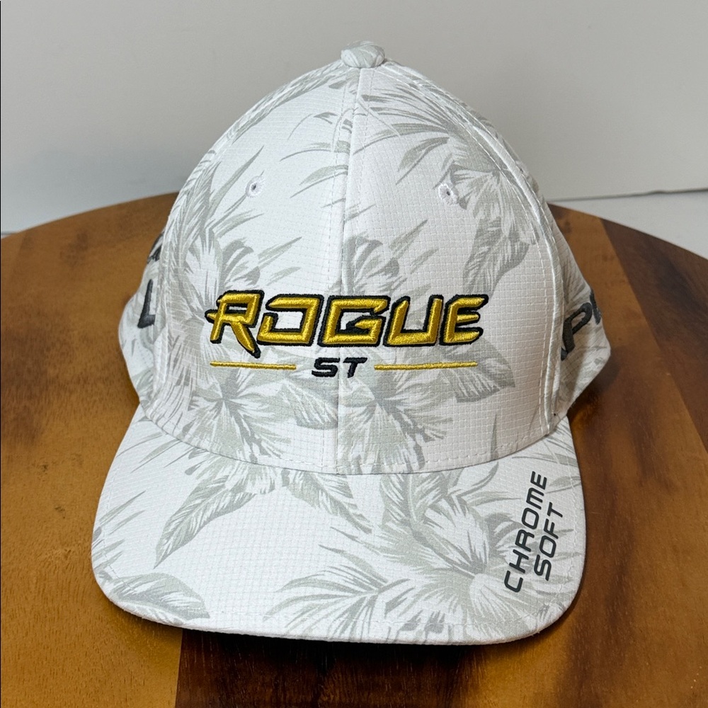 Rare! Callaway Rogue ST Limited Edition Maui Golf Hat White Gray Very Good Cond